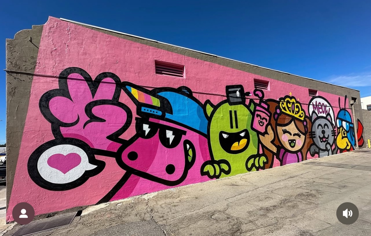 Joy Riot mural by Golden305