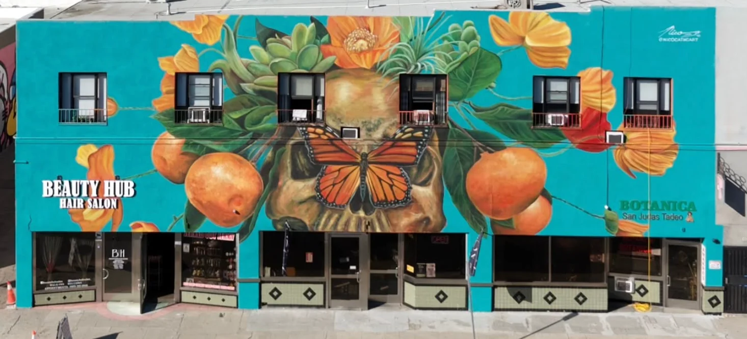 The Migration mural by Nico Cathcart